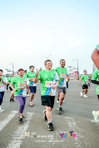 Race photo from BAF LIONS RUN 2024