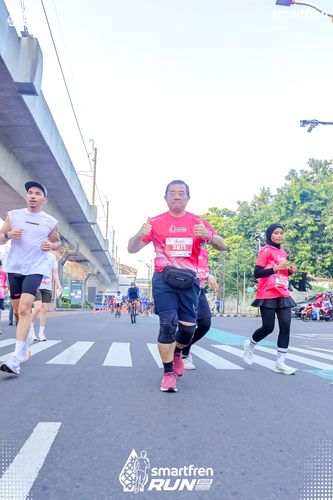 Race photo from Smartfren Run 2025 