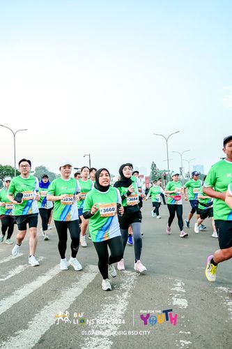 Race photo from BAF LIONS RUN 2024