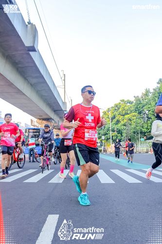 Race photo from Smartfren Run 2025 