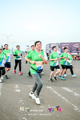 Race photo from BAF LIONS RUN 2024