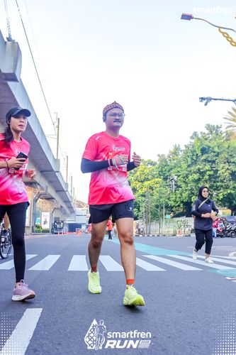 Race photo from Smartfren Run 2025 