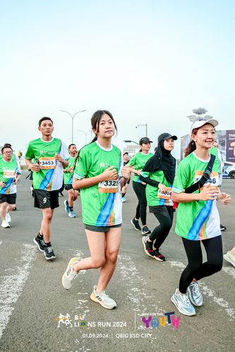 Race photo from BAF LIONS RUN 2024