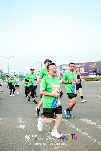 Race photo from BAF LIONS RUN 2024