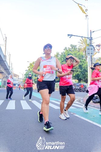 Race photo from Smartfren Run 2025 