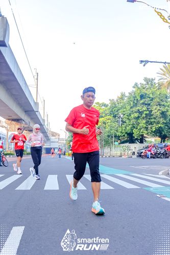 Race photo from Smartfren Run 2025 