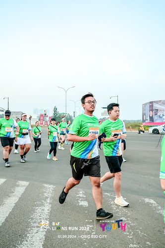 Race photo from BAF LIONS RUN 2024