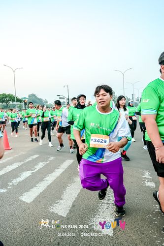 Race photo from BAF LIONS RUN 2024