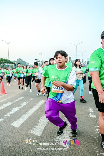 Race photo from BAF LIONS RUN 2024