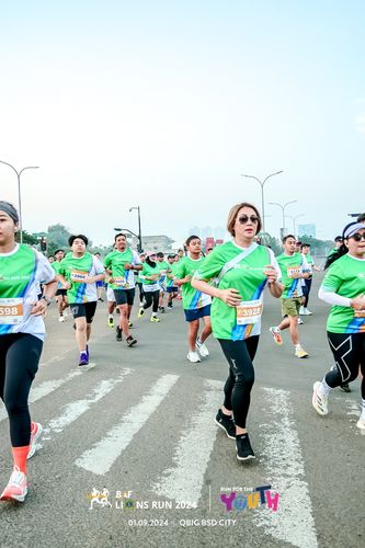 Race photo from BAF LIONS RUN 2024