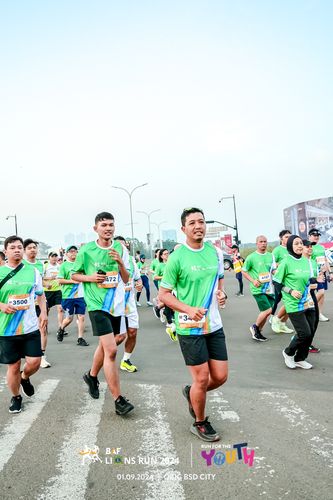 Race photo from BAF LIONS RUN 2024