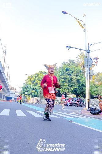 Race photo from Smartfren Run 2025 