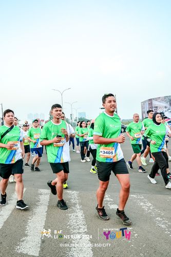Race photo from BAF LIONS RUN 2024