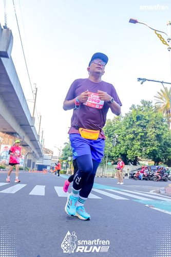 Race photo from Smartfren Run 2025 