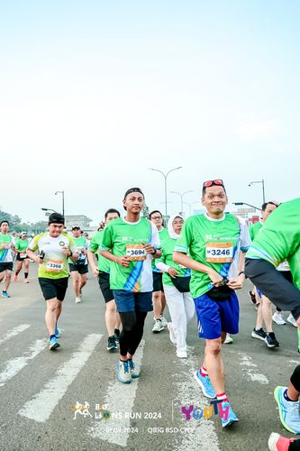 Race photo from BAF LIONS RUN 2024