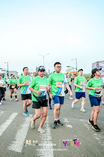 Race photo from BAF LIONS RUN 2024