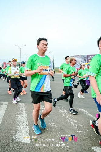 Race photo from BAF LIONS RUN 2024