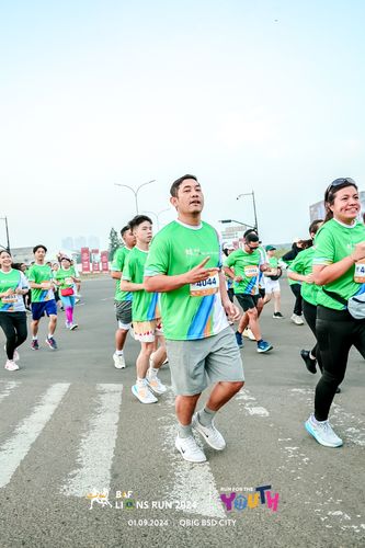 Race photo from BAF LIONS RUN 2024