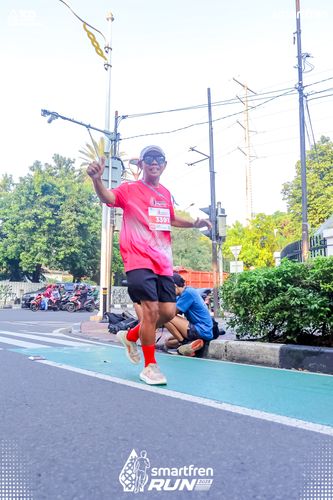 Race photo from Smartfren Run 2025 