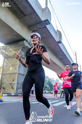 Race photo from Smartfren Run 2025 