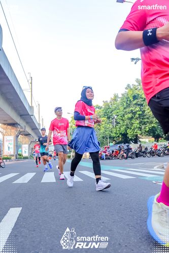Race photo from Smartfren Run 2025 