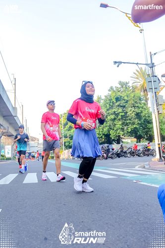 Race photo from Smartfren Run 2025 