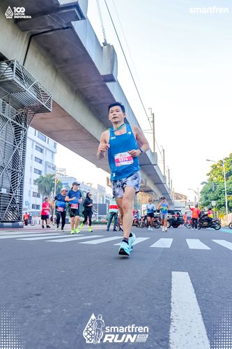 Race photo from Smartfren Run 2025 