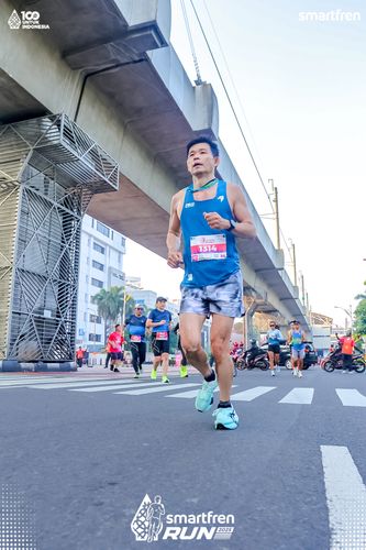 Race photo from Smartfren Run 2025 