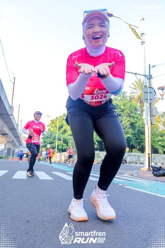 Race photo from Smartfren Run 2025 