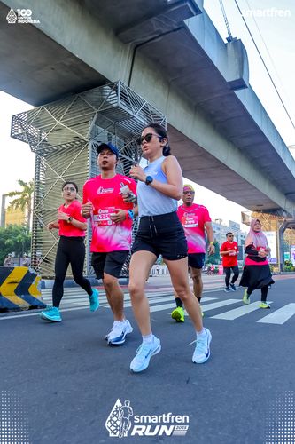 Race photo from Smartfren Run 2025 