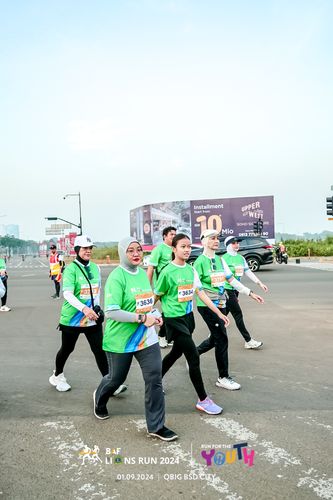 Race photo from BAF LIONS RUN 2024