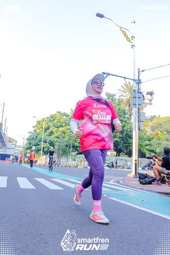 Race photo from Smartfren Run 2025 
