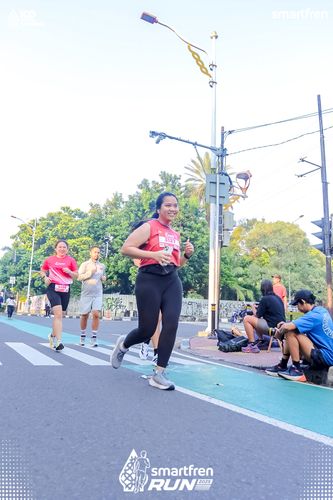 Race photo from Smartfren Run 2025 