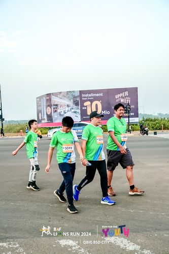 Race photo from BAF LIONS RUN 2024