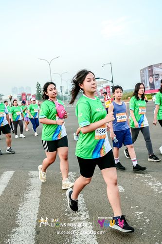 Race photo from BAF LIONS RUN 2024