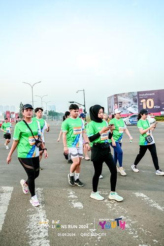 Race photo from BAF LIONS RUN 2024