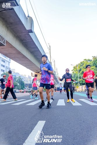 Race photo from Smartfren Run 2025 