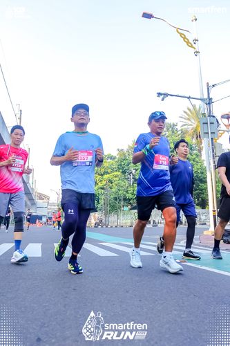 Race photo from Smartfren Run 2025 