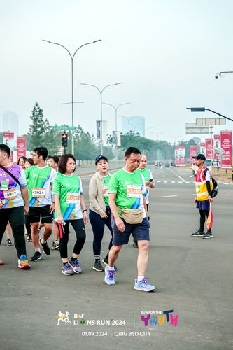 Race photo from BAF LIONS RUN 2024