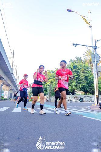 Race photo from Smartfren Run 2025 