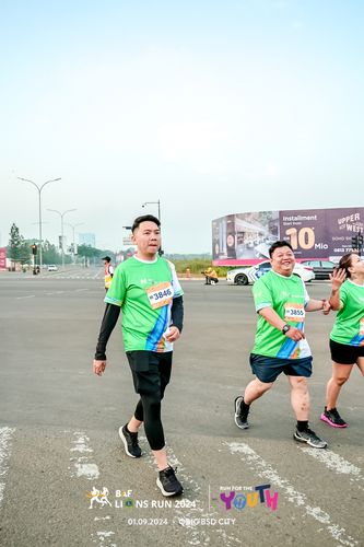 Race photo from BAF LIONS RUN 2024