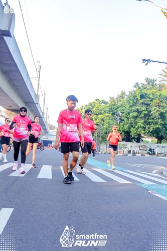 Race photo from Smartfren Run 2025 