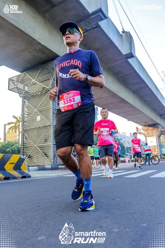 Race photo from Smartfren Run 2025 