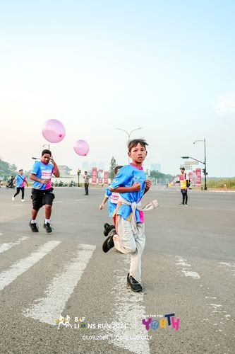 Race photo from BAF LIONS RUN 2024