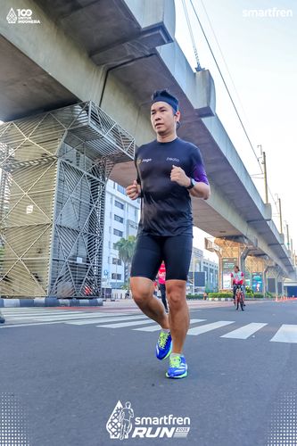 Race photo from Smartfren Run 2025 