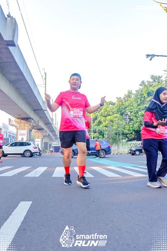 Race photo from Smartfren Run 2025 