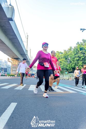 Race photo from Smartfren Run 2025 