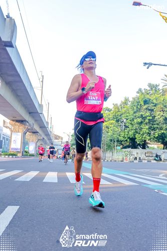Race photo from Smartfren Run 2025 