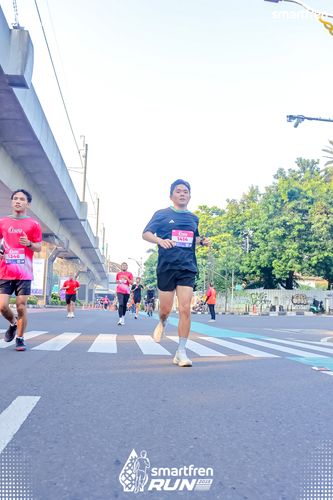 Race photo from Smartfren Run 2025 