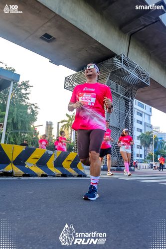 Race photo from Smartfren Run 2025 